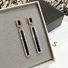 Alloy & Rhinestone Dangle Stud Earrings FS-WG55776-01-4