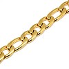 Fashionable 304 Stainless Steel Figaro Chain Necklaces for Men STAS-A028-N019G-2