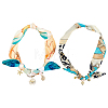 2Pcs Alloy Bag Extender Chains and Pendant Decorations HJEW-PH02402-1