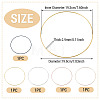 5Pcs 5 Colors Iron Rings FIND-TA0011-05-3