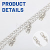 4Pcs Brass Chain Belts HJEW-CA00099-4