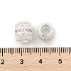 Brass Micro Pave Cubic Zirconia European Beads KK-P297-05S-04-2