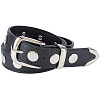 Black PU Imitation Leather Chain Belts AJEW-WH20070-318B-7