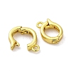 Brass Fold Over Clasps X-KK-Z078-44G-2