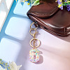 Number 6 Transparent Resin Keychains KEYC-TADJ0001-10F-4