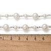 304 Stainless Steel & ABS Plastic Imitation Pearl Round Beded Necklaces for Women NJEW-S442-11P-5