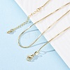 Brass Snake Chains Necklaces for Women NJEW-D302-14G-1