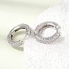 Brass Micro Pave Cubic Zirconia Hoop Earrings KK-CBA8324-24P-04-2