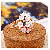 Alloy Rhinestone Finger Rings for Women WG4BC41-02-1