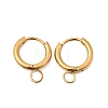 Stainless Steel Huggie Hoop Earring Findings STAS-J400-36A-G-1