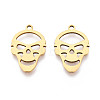 201 Stainless Steel Pendants STAS-T073-38G-1