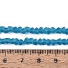 Frosted Transparent Glass Beads Strands GLAA-N016-4mm-28-2
