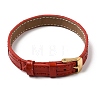 Imitation Leather String Bracelets with Stainless Steel Buckles AJEW-Z053-01A-3
