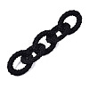 Spray Painted CCB Plastic Linking Rings CCB-Q091-011A-4