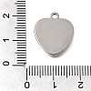 304 Stainless Steel Pendant Cabochon Settings STAS-F365-01B-P-3