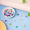 Kissitty 120Pcs 12 Colors Spray Painted Crackle Glass Pendants FIND-KS0001-28-14