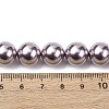 Electroplated Shell Pearl Beads Strands BSHE-G041-12mm-02-4