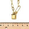 304 Stainless Steel Lock Pendant Paperclip Chain Necklaces for Women Men LS-NJEW-Q028-07G-3