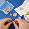8Pcs 2 Colors Zinc Alloy Cufflinks BUTT-GL0001-03-3