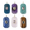 Natural Mixed Stone Faceted Pendants G-F819-02G-1