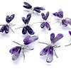 Natural Amethyst Crystal Dragonfly Figurines PW-WG22635-01-2