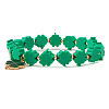 Alloy & Polymer Clay Heishi Charm Bracelets BK9964-24-1