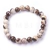 Natural Zebra Jasper Beads Stretch Bracelets BJEW-F380-01-B04-2