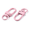 Spray Painted Eco-Friendly Alloy Swivel Snap Hooks Clasps PALLOY-T080-02K-NR-3