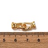 Brass Fold Over Clasps KK-Z121-25G-3