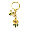 Alloy Enamel Pendants  Keychain KEYC-JKC00827-1