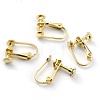 Brass Clip-on Earring Findings KK-Z007-23G-1