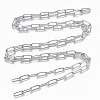 Non-Tarnish 304 Stainless Steel Paperclip Chains X-CHS-S006-JN957-1-A-3