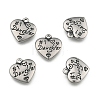 Heart with Word Daughter 316 Surgical Stainless Steel Pendants STAS-I061-140-2
