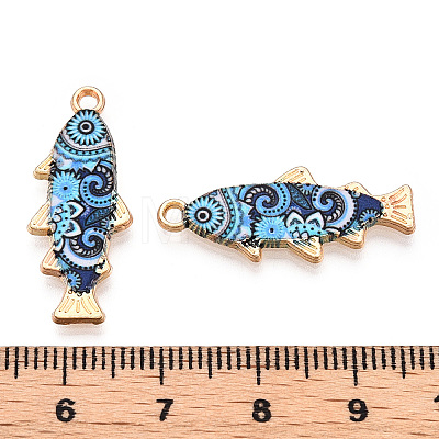 Alloy Enamel Pendants FIND-C037-16G-01-1-1