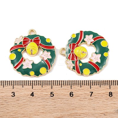 Christmas Theme Rack Plating Alloy Pendants FIND-M020-04G-04-1