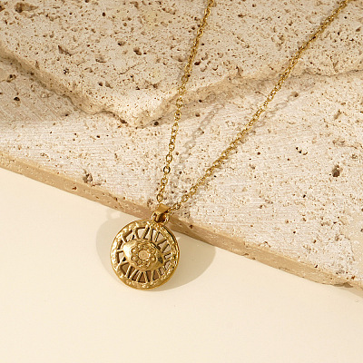 Brass Evil Eye Pendant Necklaces JK0214-1