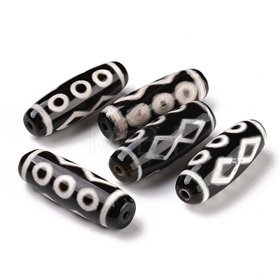 Tibetan Style dZi Beads X-TDZI-E004-22-1