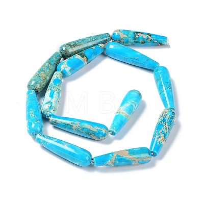 Dyed Natural Imperial Jasper Beads Strands G-G0001-C01-01-1