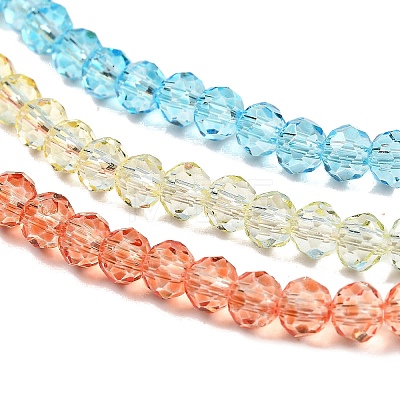 Transparent Painted Glass Beads Strands LS-DGLA-A034-T3mm-A13-1