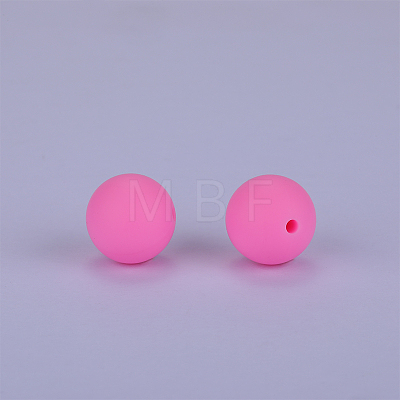 Round Silicone Focal Beads SI-JX0046A-89-1