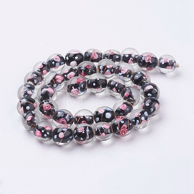 Handmade Lampwork Beads Strands LAMP-K027-05-1