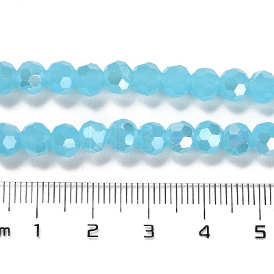 Imitation Jade Glass Beads Stands EGLA-A035-J6mm-B04-1