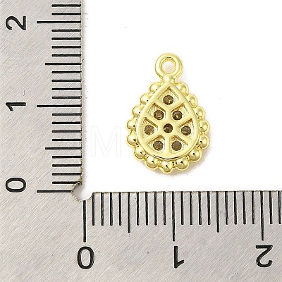 Real 18K Gold Plated Rack Plating Brass Micro Pave Cubic Zirconia Pendants Charms KK-S396-03B-1