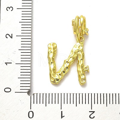 Rack Plating Brass Micro Pave Cubic Zirconia European Dangle Charms KK-L210-015G-N-1