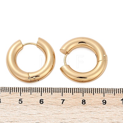 202 Stainless Steel Huggie Hoop Earrings EJEW-O087-08B-G-1