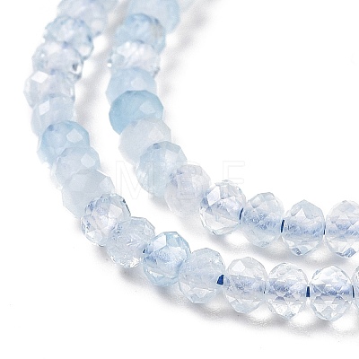 Natural Aquamarine Beads Strands G-E194-12-1