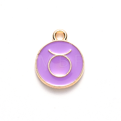 Alloy Enamel Pendants ENAM-S124-01B-01C-1