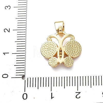 Brass Micro Pave Cubic Zirconia Pendants KK-C161-02G-09-1