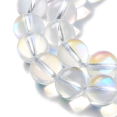 Synthetic Moonstone Beads Strands G-P528-J02-13-1