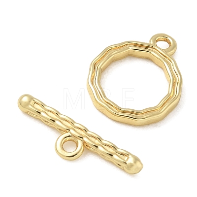 Brass Toggle Clasps KK-CBAFC6C-07A-G-1